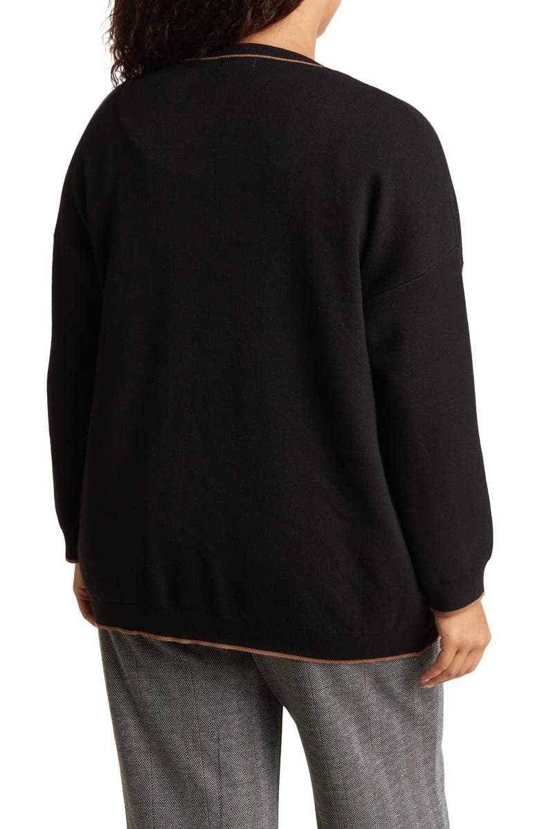 MAX STUDIO Tipped Cardigan, Alternate, color, 