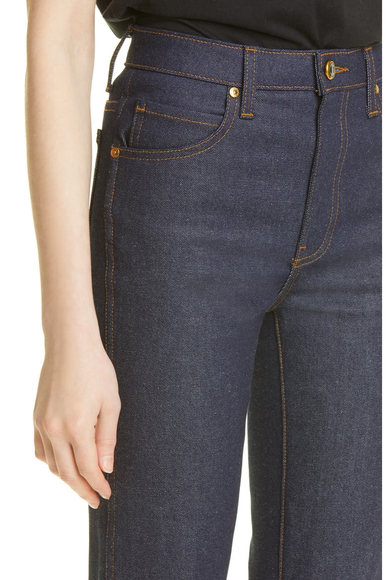 Vivian High Waist Crop Flare Jeans, Alternate, color, RAW