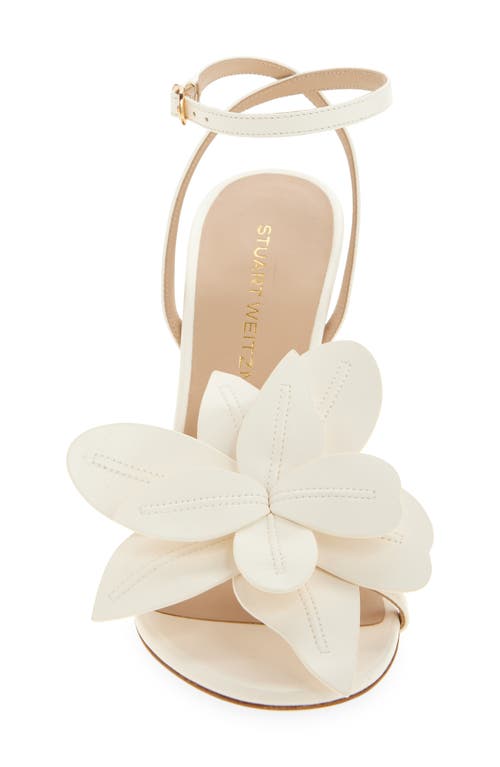 Stuart Weitzman Paradise 100 Ankle Strap Sandal In Cream