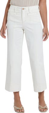 NYDJ Teresa Seamed Ankle Wide Leg Jeans