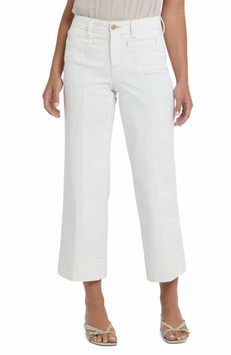 Teresa Seamed Ankle Wide Leg Jeans