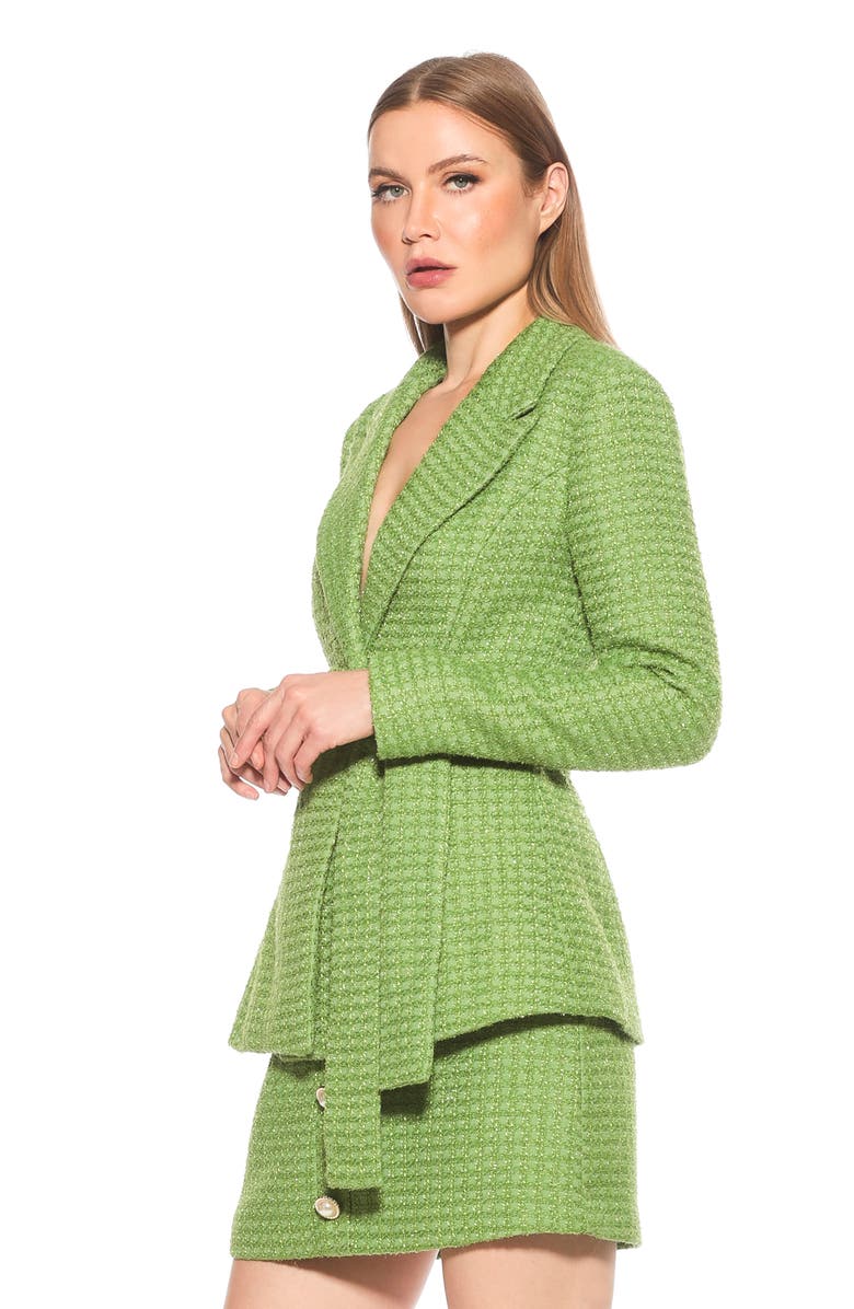 Olya Plaid Belted Blazer