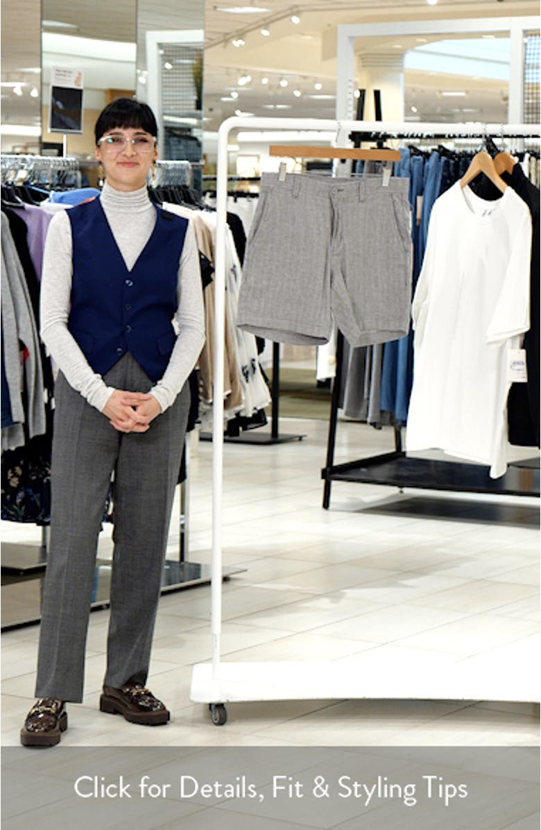 Beach Coast 7-Inch Flat Front Linen & Cotton Shorts, sales video thumbnail