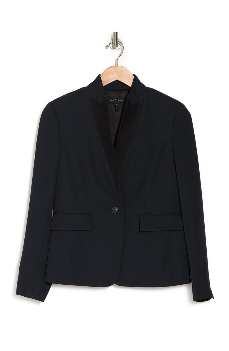 rag & bone Archer One Button Wool Blend Blazer, Main, color,