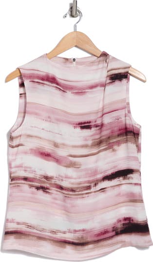 Drape Shoulder Sleeveless Top