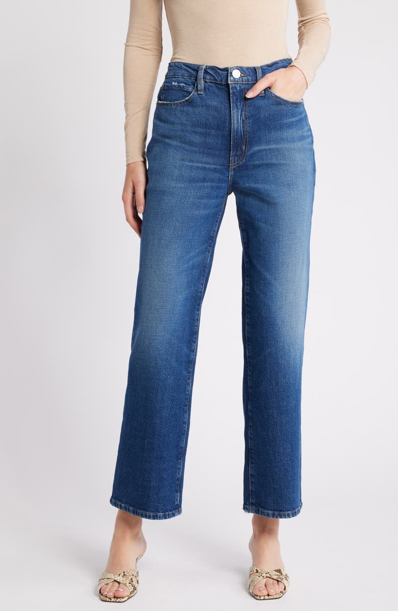 FRAME Le Jane High Waist Ankle Straight Leg Jeans, Main, color, Othello