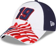 New Era Men's New Era White/Blue Martin Truex Jr 9FORTY Americana Snapback Adjustable Hat