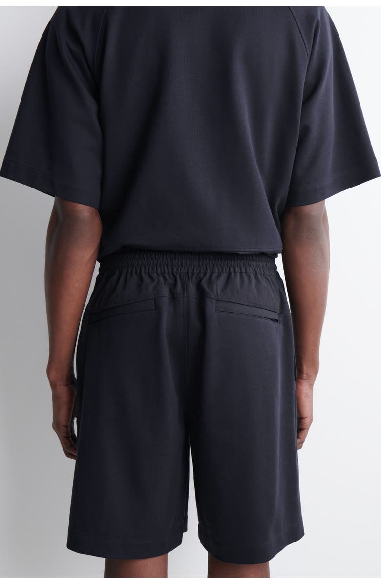 COS Elasticated Paneled Jersey Shorts, Alternate, color, Navy