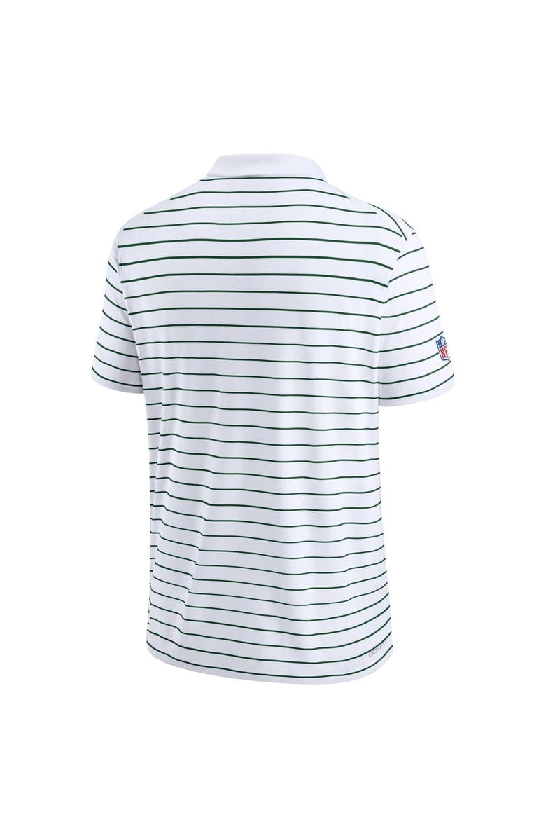 Nike Men's Nike White New York Jets Sideline Lock Up Victory Performance Polo, Alternate, color, 