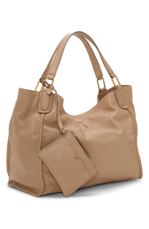 Vince Camuto Deena Embossed Leather Tote In Brown