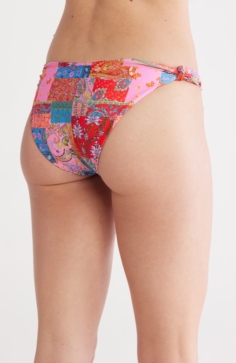 VYB High Leg Knotted Bikini Bottoms, Alternate, color, 