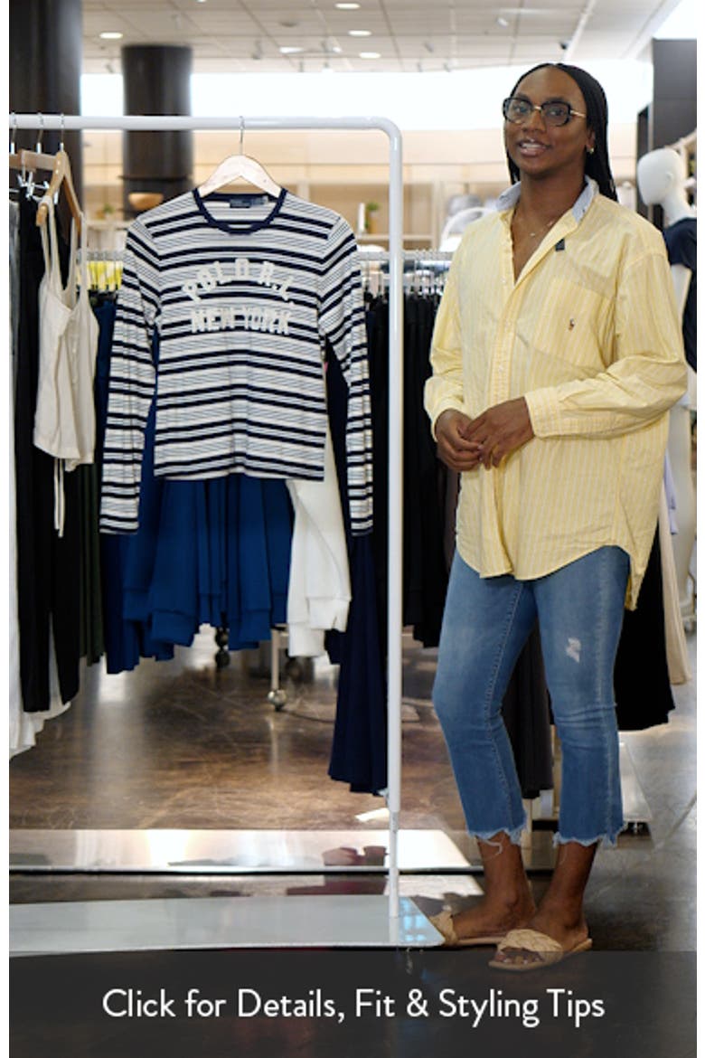 Stripe Graphic Logo Cotton Jersey T-Shirt video