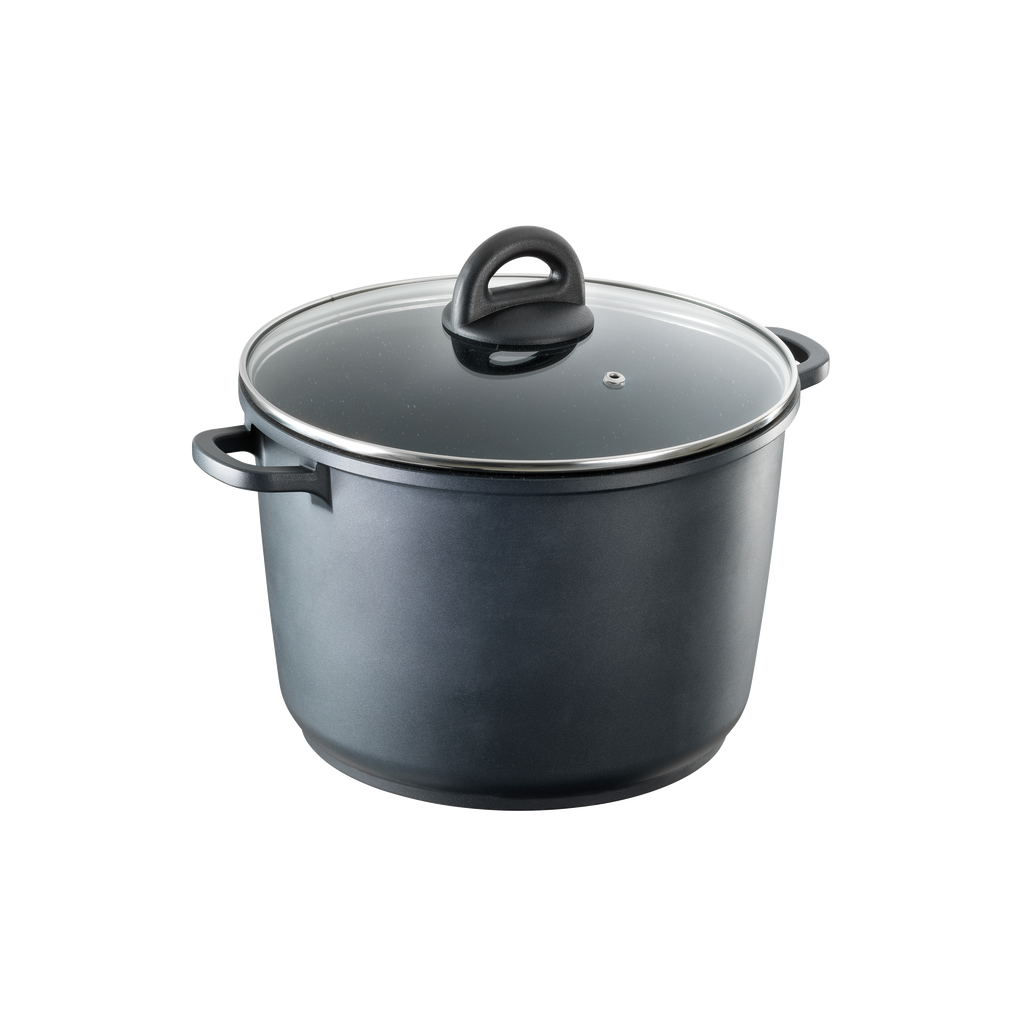 Cuisine::pro ® Stone Stockpot With Lid 6.9qt In Black