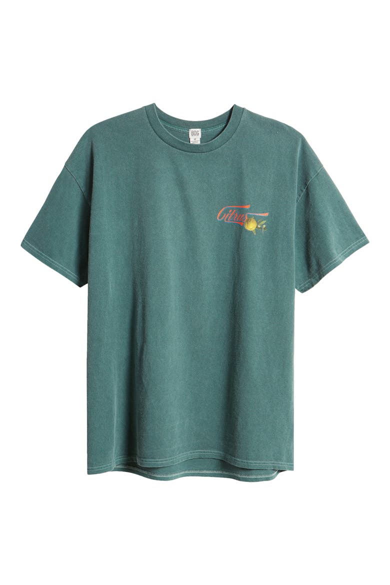 Pomelo Graphic T-Shirt, Alternate, color, DARK GREEN