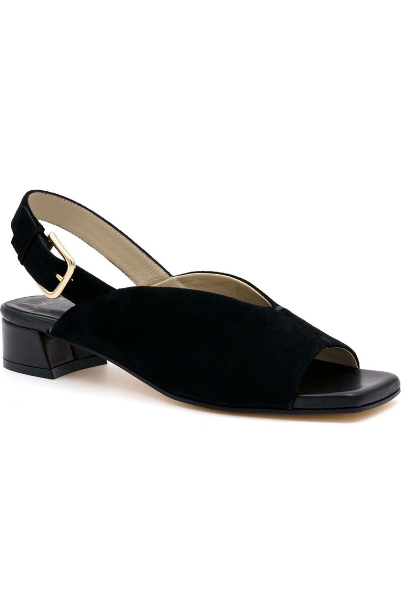 Amalfi by Rangoni Balista Slingback Sandal, Main, color, Black Cashmere