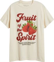 Vinyl Icons Strawberry Cotton Graphic T-Shirt