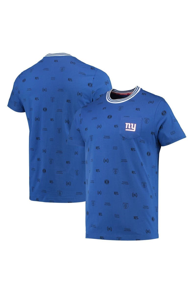 Tommy Hilfiger Men's Tommy Hilfiger Royal New York Giants Essential Pocket T-Shirt, Alternate, color, 