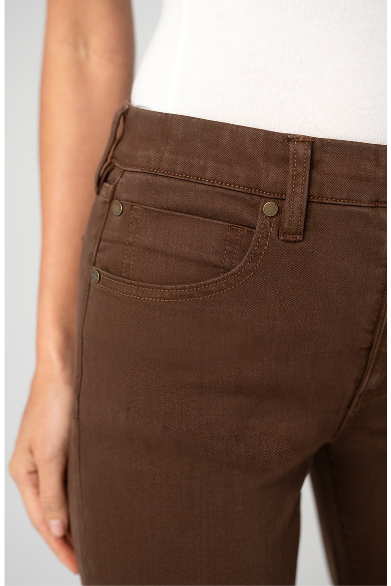 Kennedy High Waist Straight Leg Jeans, Alternate, color, CAROB BROWN