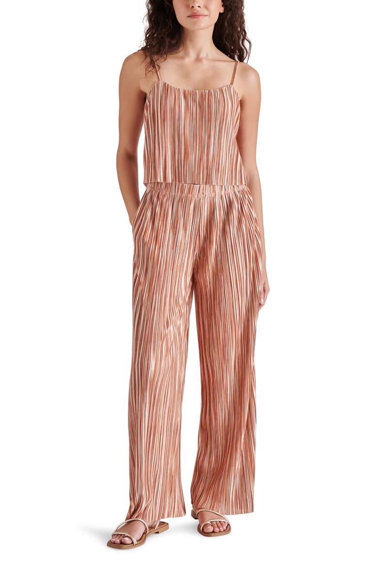 Steve Madden Ansel Stripe Variegated Pleat Pants, Alternate, color, 