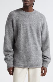 Jacquemus Le Pull Jacquard Logo Brushed Alpaca & Merino Wool Blend Sweater