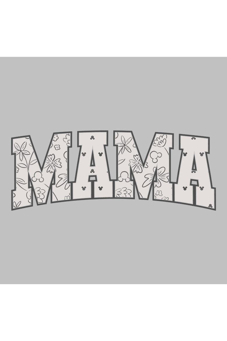 Women's Mickey & Friends Collegiate Mama Patterns  Graphic T-Shirt, Alternate, color, Athletic Heather