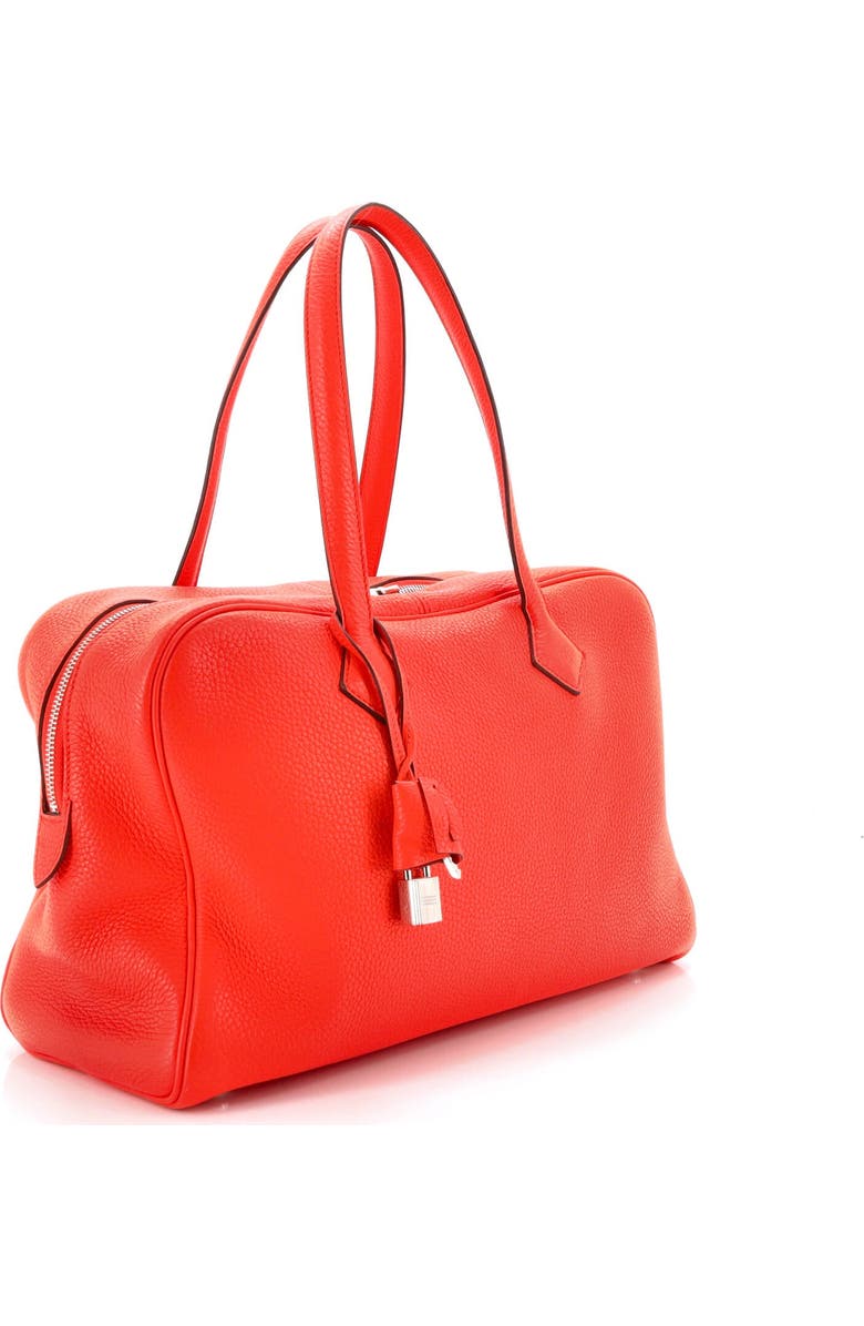 Pre-Owned Hermes Victoria II Bag Clemence 35, Alternate, color, Orange Poppy