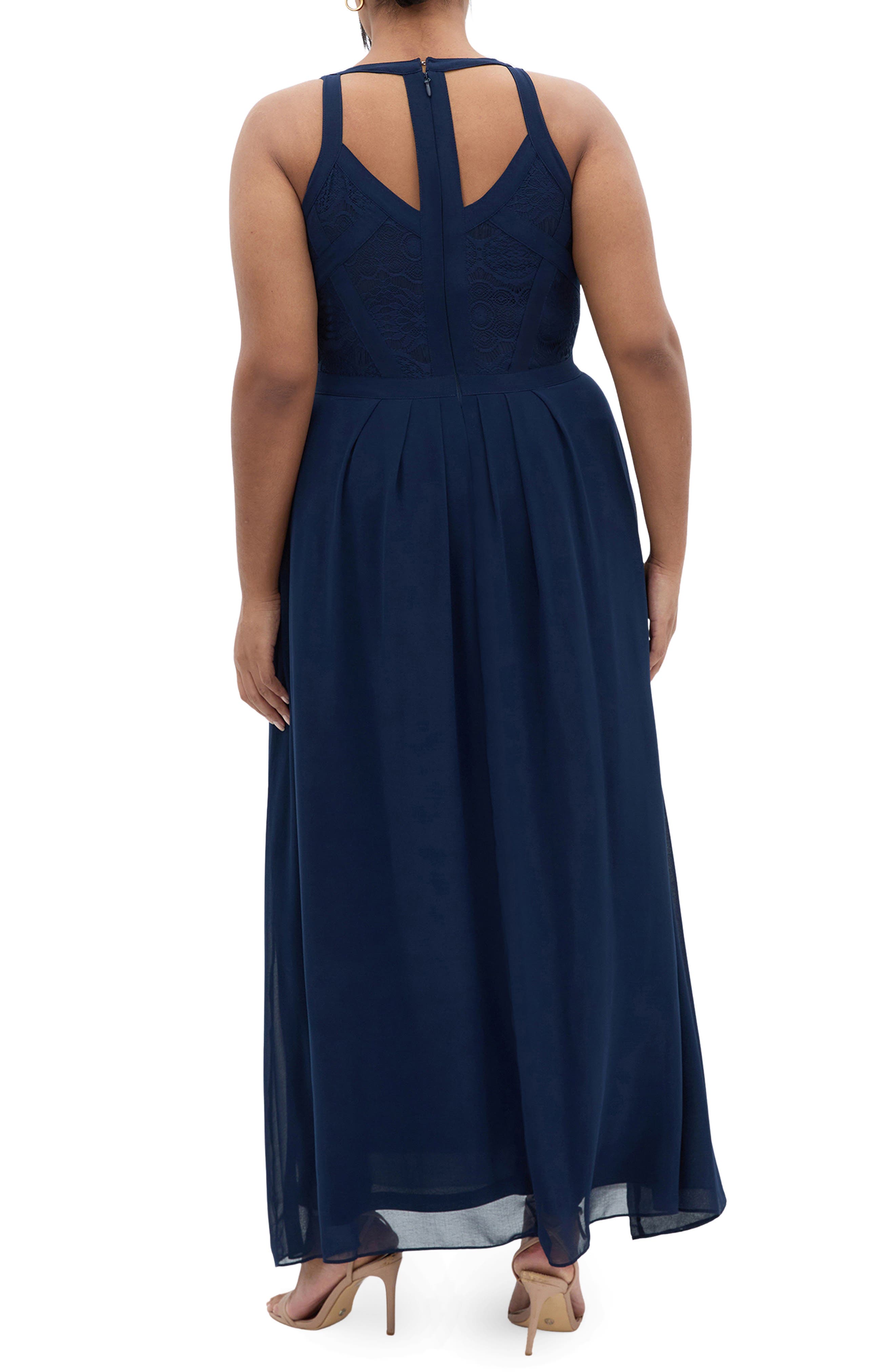 Lace Bodice Pleated Dress - image 4