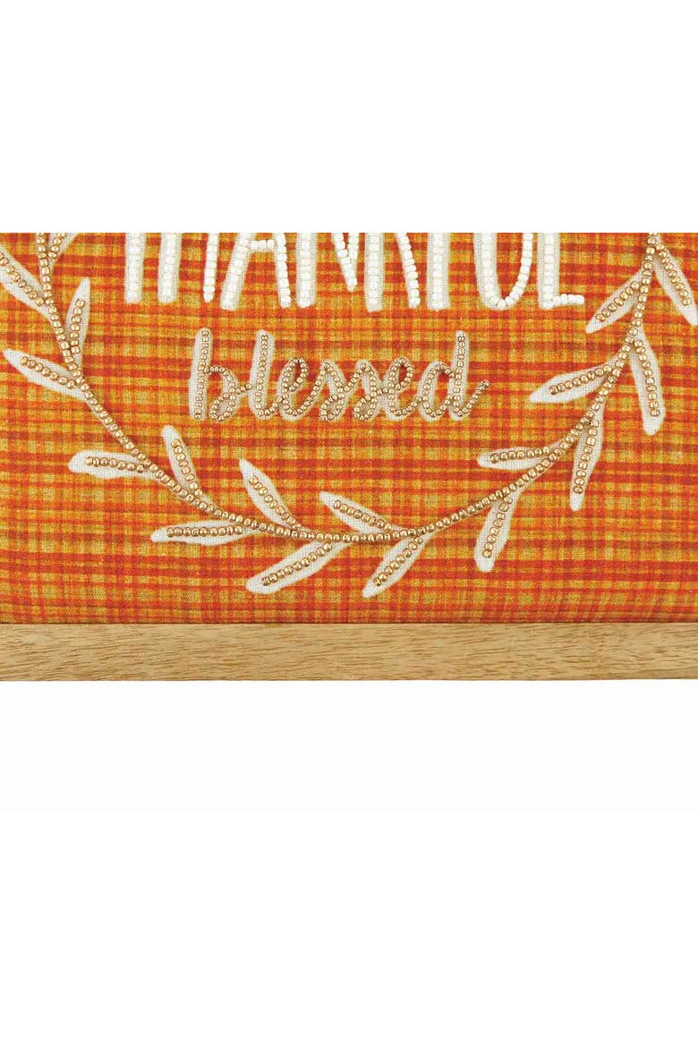 Gallerie II Embellished Thankful Framed Canvas Wall Décor 12