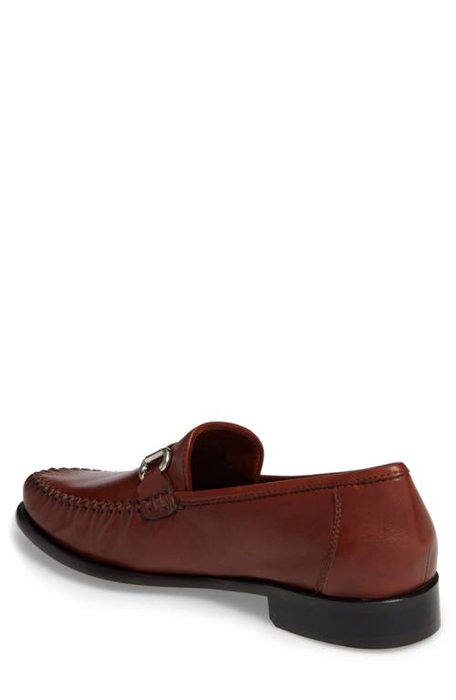 Robert Zur Elton Bit Loafer In Dark Luggage Leather