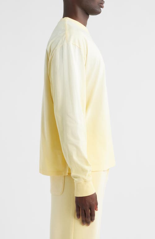 Elwood Core Oversize Long Sleeve T-shirt In Yellow