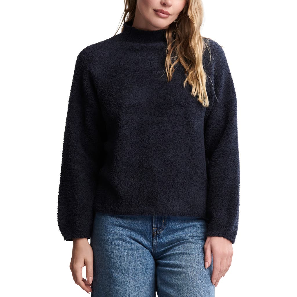 Barefoot Dreams Cozychic® Mock Neck Sweater In Blue