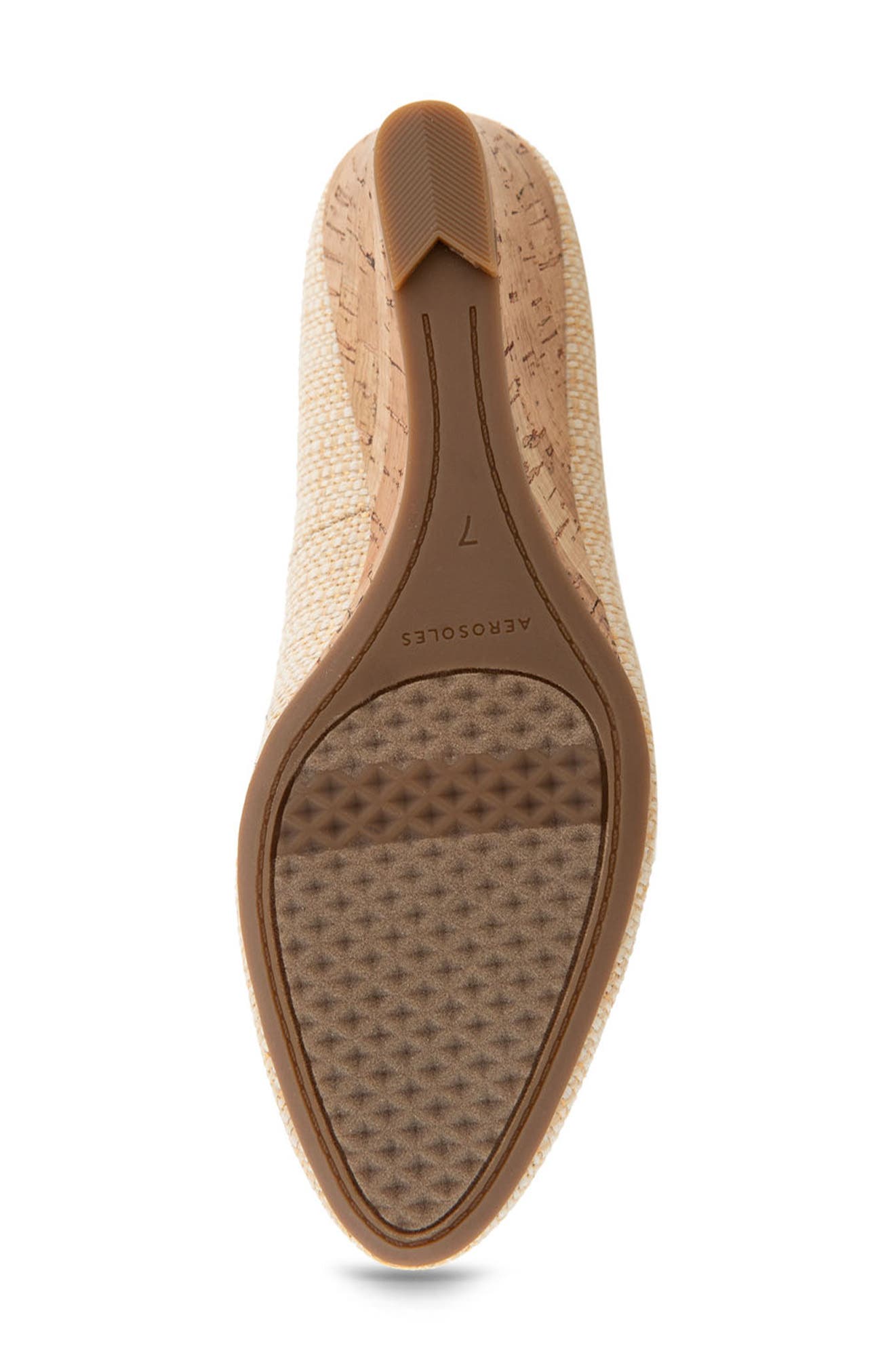Iris Wedge Pump - Wide Width Available, Alternate, color, NATURAL RAFFIA