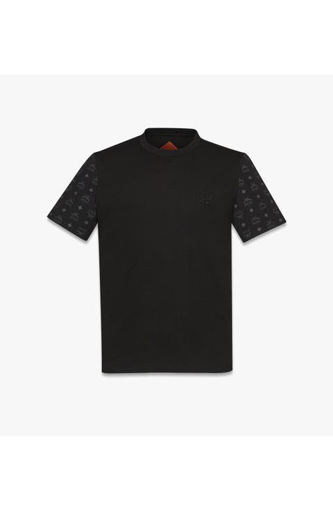 Logo T-Shirt in Organic Cotton and Monogram ECONYL®