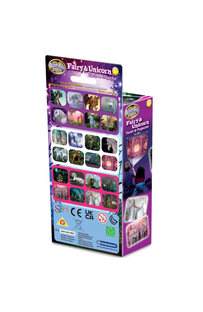 Brainstorm Toys Fairy & Unicorn Torch & Projector, Kid 3+, Alternate, color, Multicolored