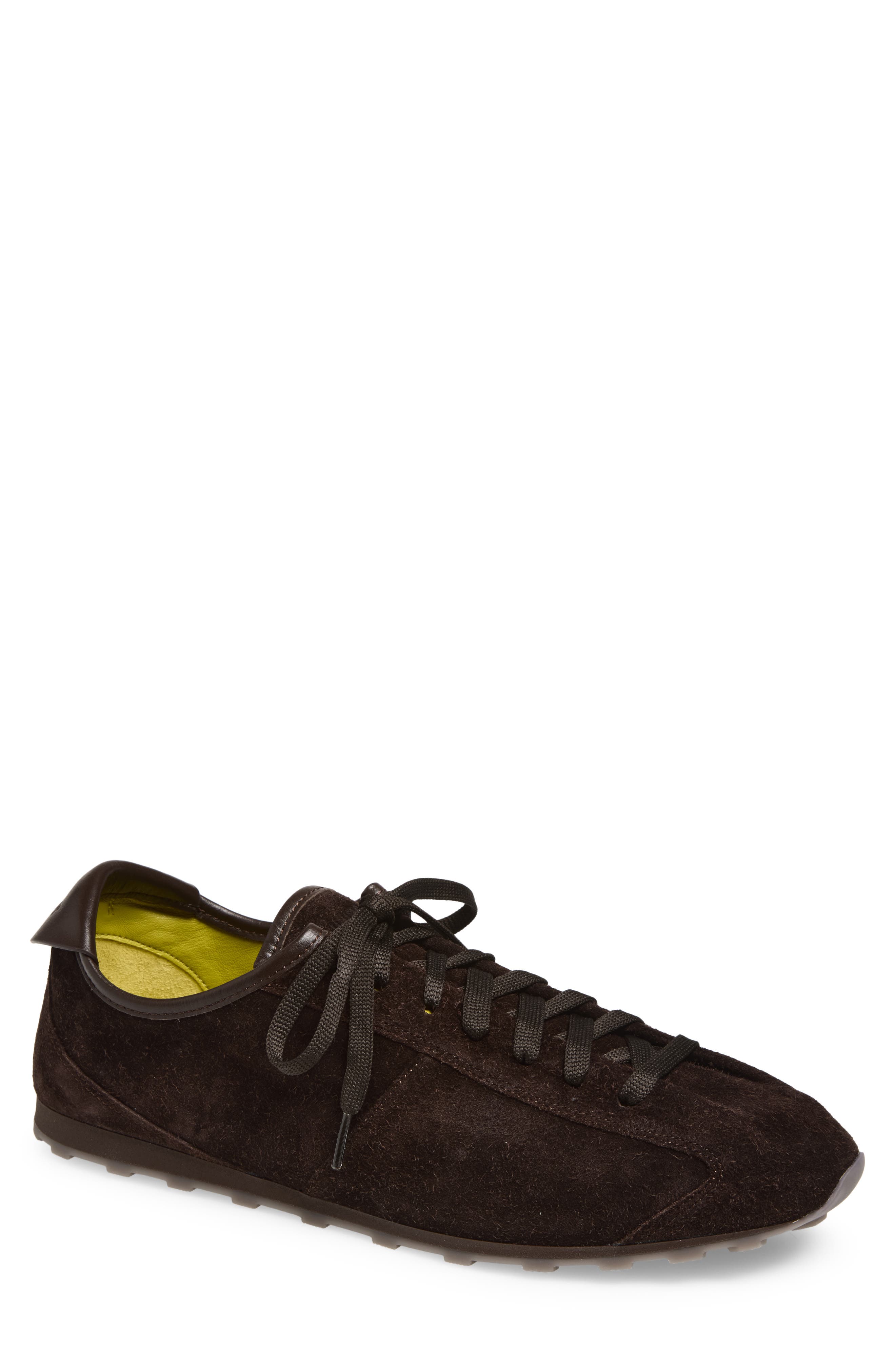 Jacquemus Les Tennis Low Top Sneaker, Main, color, Dark Brown