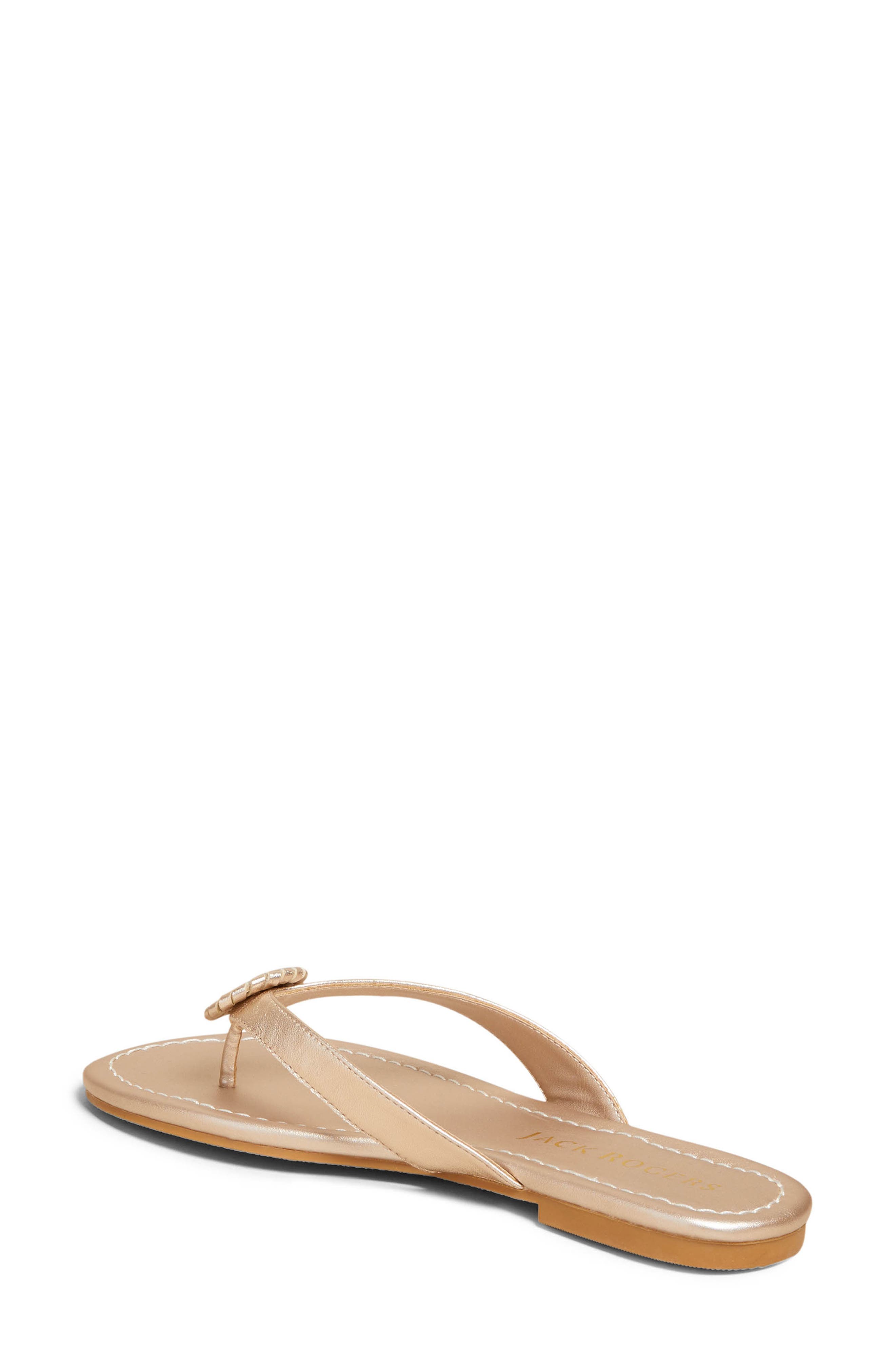 Rowan Flip Flop, Alternate, color, PLATINUM LEATHER