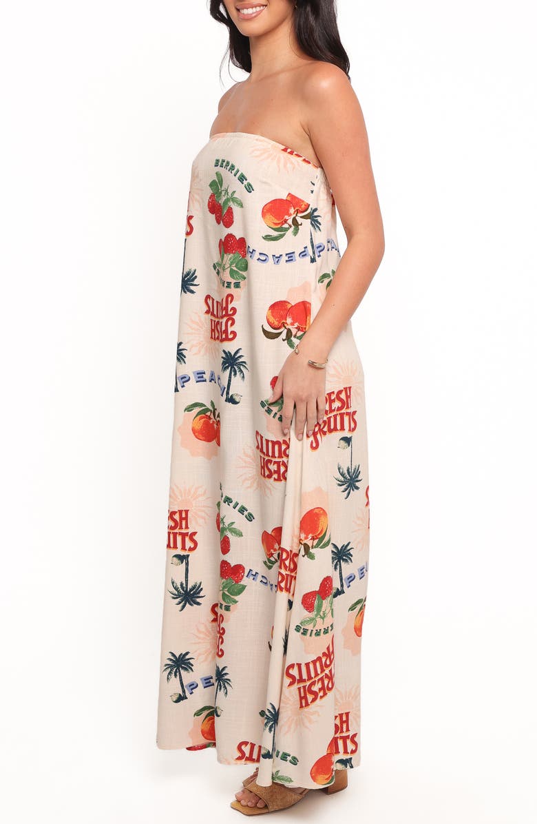 Petal & Pup Valencia Produce Print Maxi Sundress, Alternate, color, Tutti Fruiti