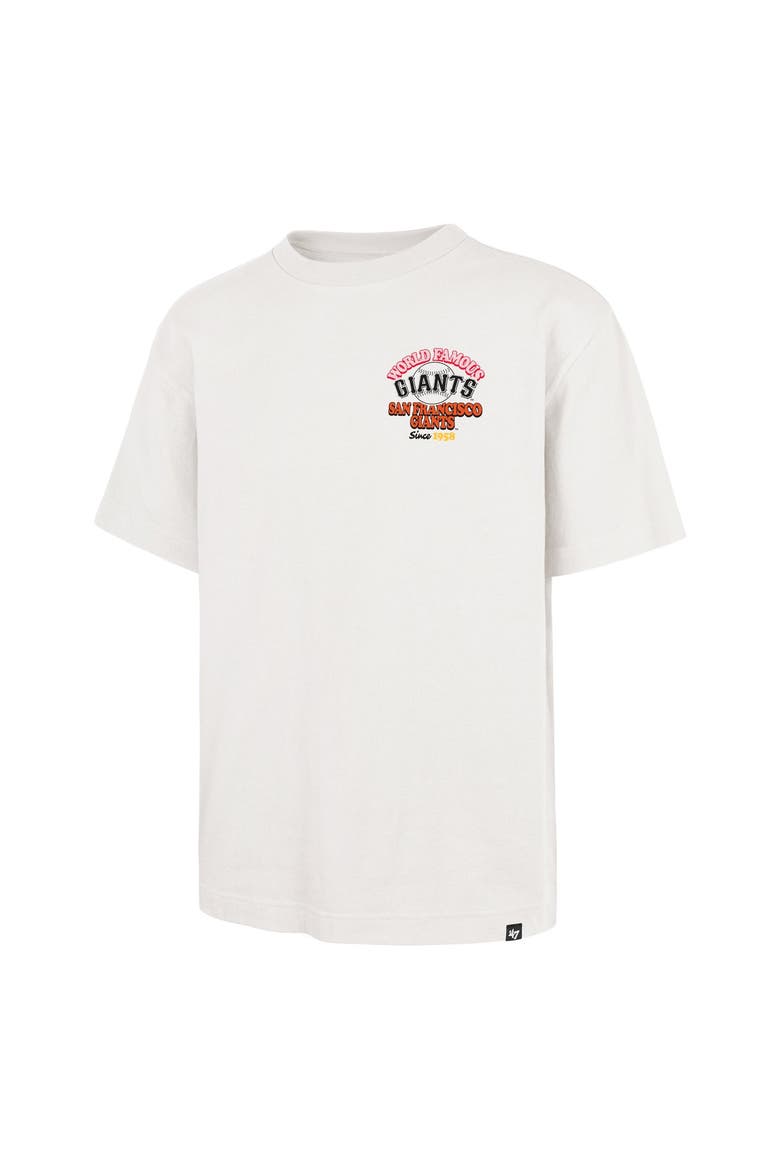 Men's '47 Cream San Francisco Giants Glizzy T-Shirt, Alternate, color, Cream