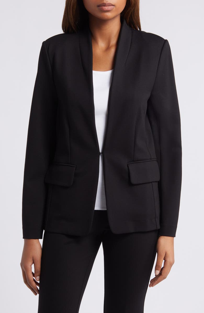 Isaac Mizrahi New York Collarless Ponte Jacket, Alternate, color, 