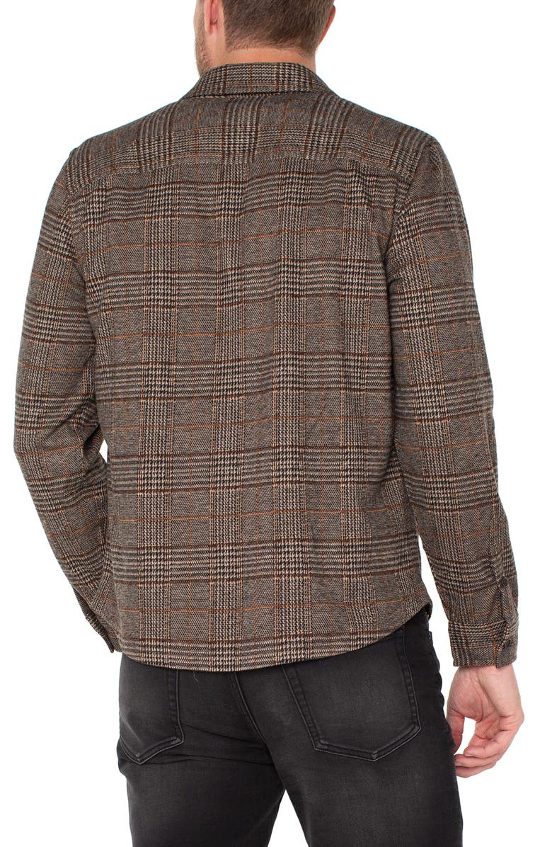 Liverpool Los Angeles Glen Palid Knit Button-Up Shirt, Alternate, color, Tpe/ Black/ Rst Multi