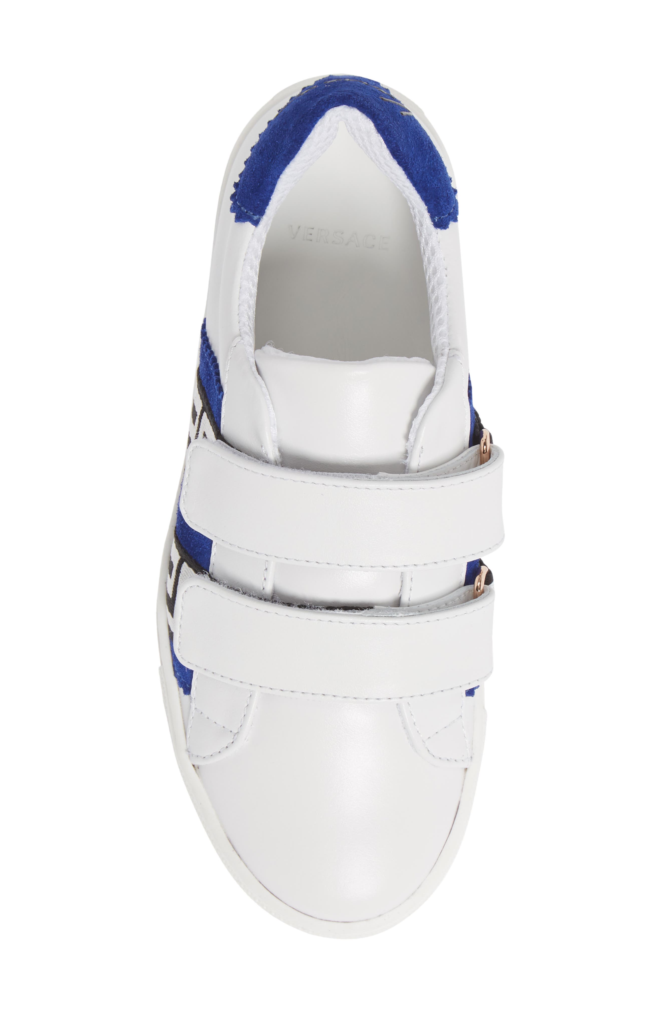 Logo Sneaker, Alternate, color, WHITE/ BLUE/ GOLD