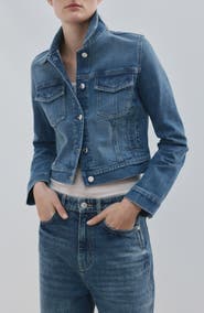 MANGO Crop Jean Jacket