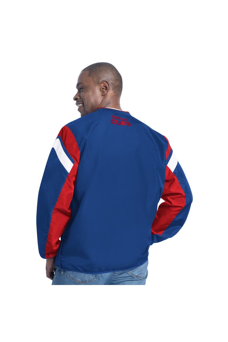 Men's G-III Sports by Carl Banks Royal Chicago Cubs Double Coverage V-Neck Pullover, Alternate, color, Royal