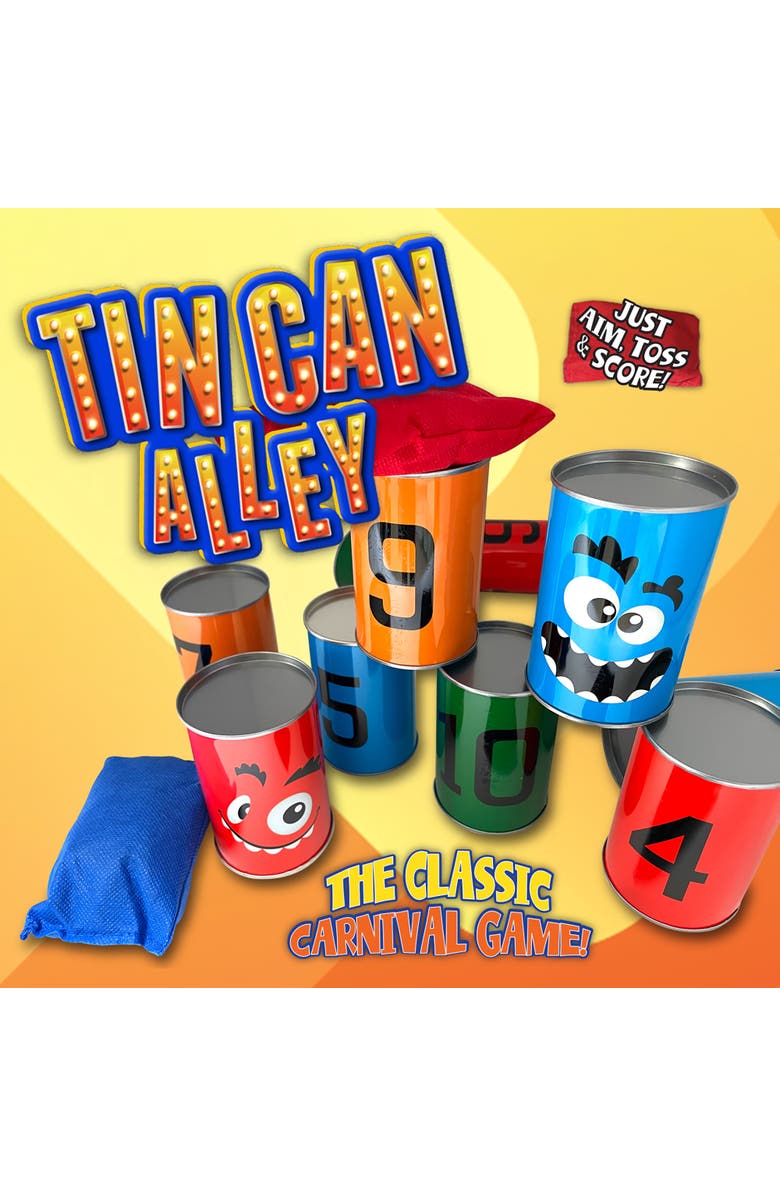 Thin Air Games Tin Can Alley, Bean Bag Toss, Alternate, color, Multicolored