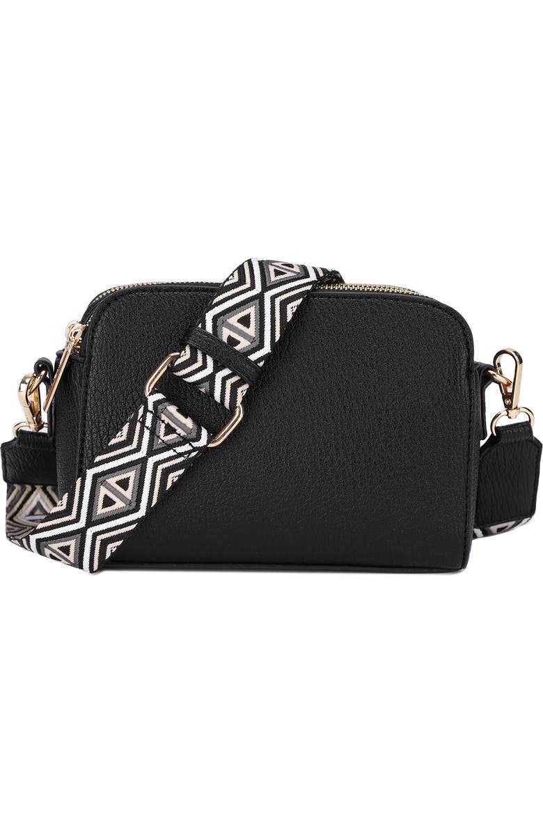 Mali + Lili Zahara Crossbody Bag, Main, color, Black