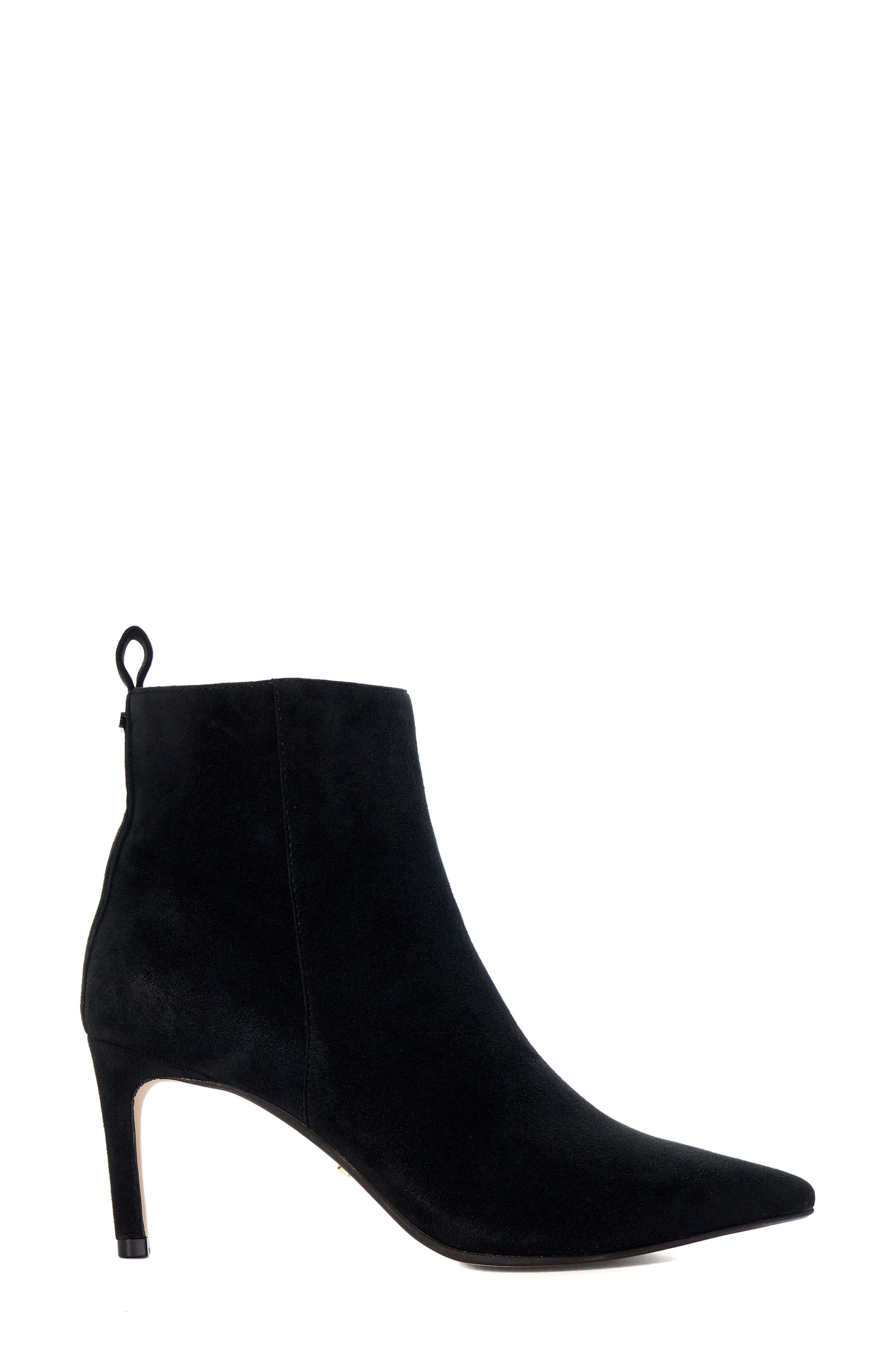 Dune London Obsessively Pointed Toe Bootie, Alternate, color, Black