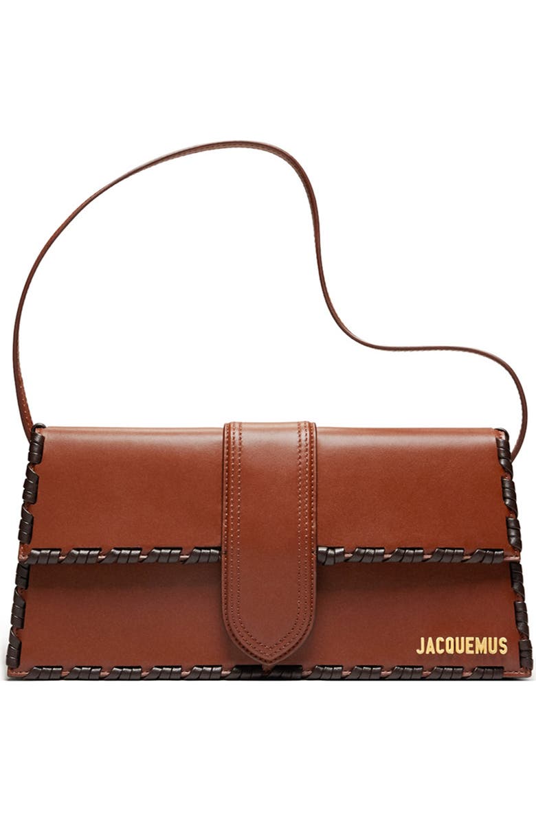Jacquemus Long Le Bambino Leather Shoulder Bag, Main, color,