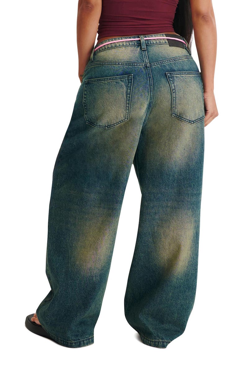 Cotton On Women's Curvy Boyfriend Super Baggy Jean, Alternate, color, Y2k Washed Blue