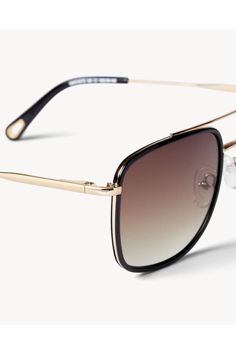 Amelia Sunglasses, Alternate, color, Black