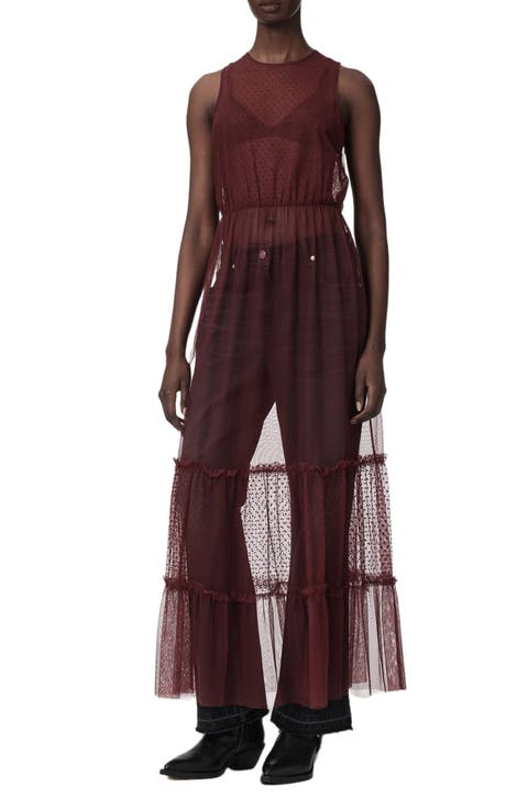 Terra Sheer Tulle Maxi Dress